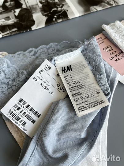 Стринги H&M (S, M) хлопок