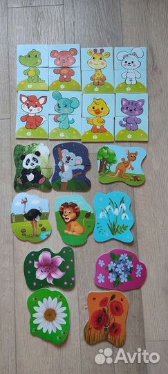 Детские книжки и пазлы