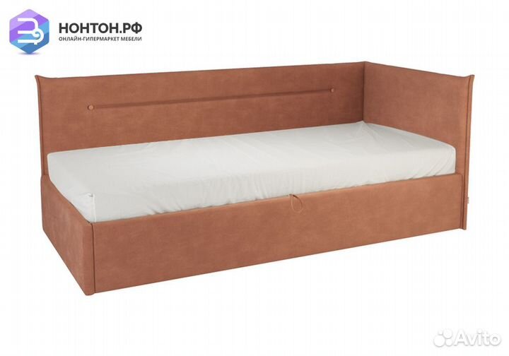 Кровать Альба 0.9 м оранжевая
