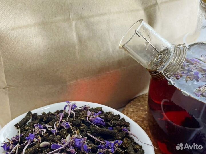 Иван-чай 1кг с цветами сбор 2O23, экочай