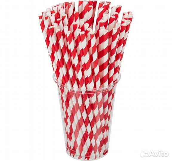 Трубочки пластиковые для кофе, коктейлей