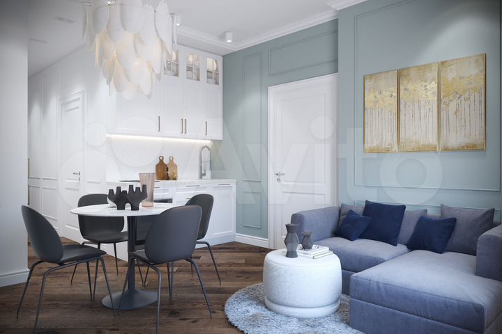 1-к. апартаменты, 60,1 м², 6/11 эт.