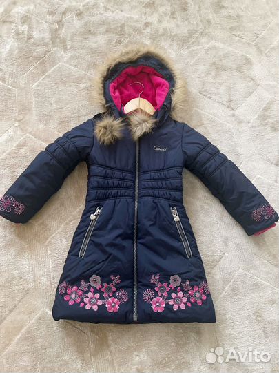 Пальто зимнее на девочку Gusti 110