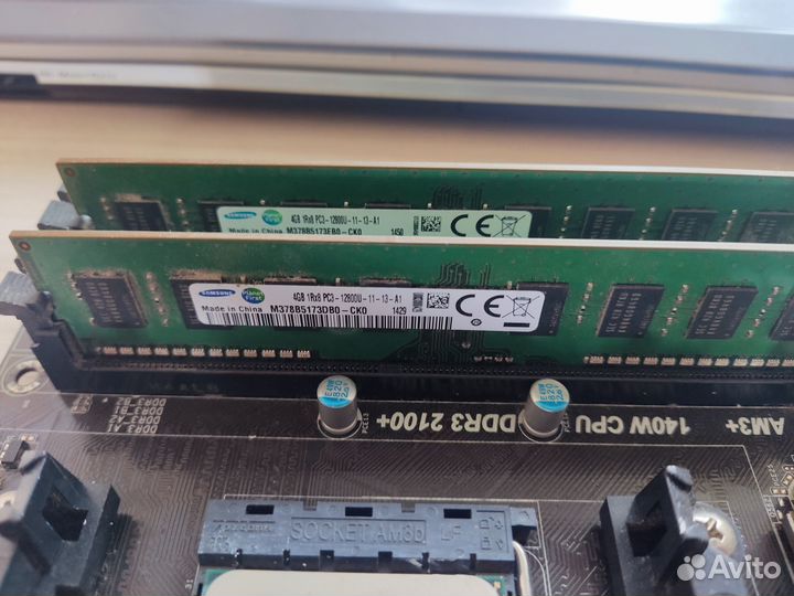 Материнская плата am3 проц амд и оперативка ddr3