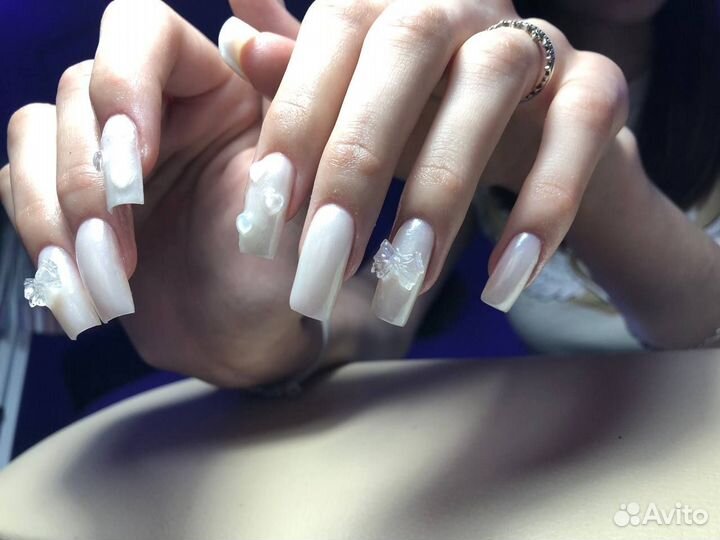 Маникюр наращивание