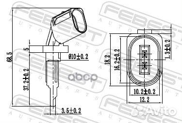 Датчик abs 23606018 Febest