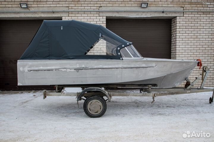 Ветровое стекло и ходовой тент на лодку Казанка 2М