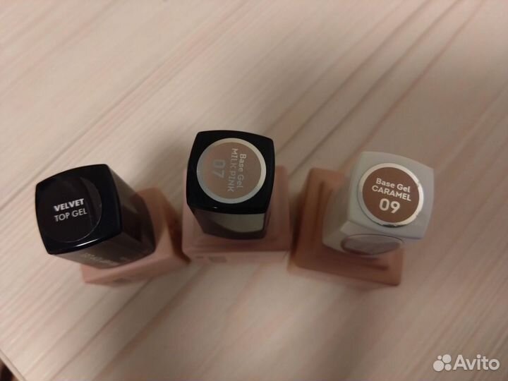 Гель лак EMI камуфлирующие базы + матовый топ