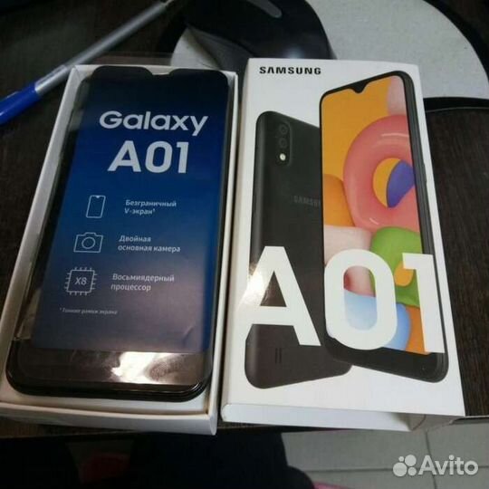 Коробка от смартфона Samsung core A01