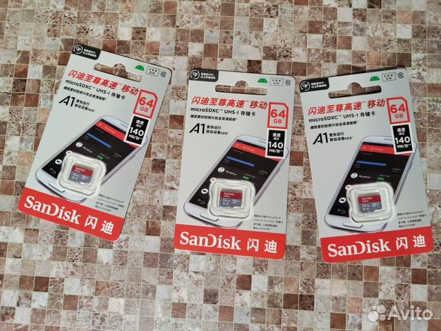 SanDisk Ultra A1 64GB microsdxc UHS-I Class 10 объявление продам