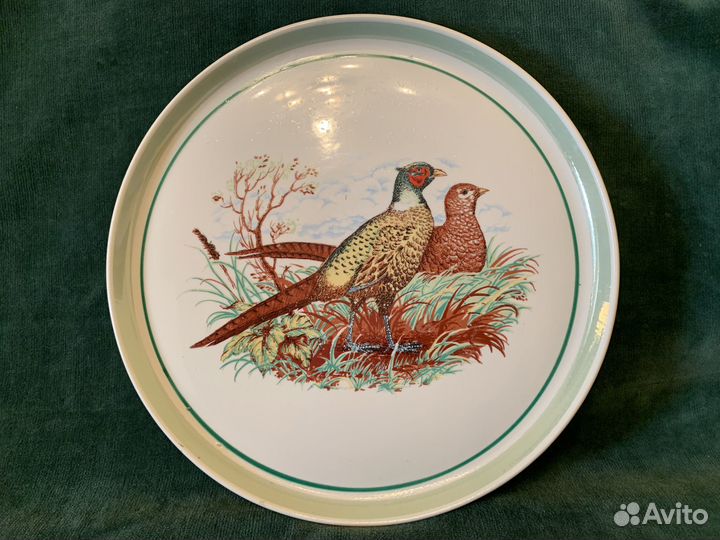 Блюдо фарфоровое «Куропатки»
