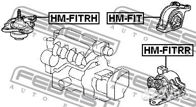 Подушка коробки скоростей (гидравлическая)