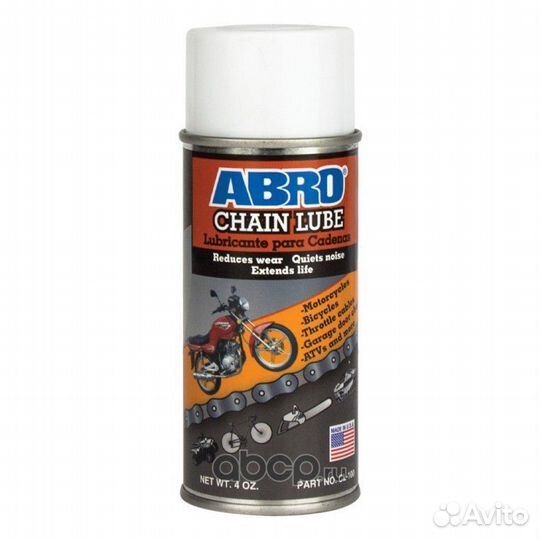 Смазка цепи Abro CL-100 мото-вело универсальная дл