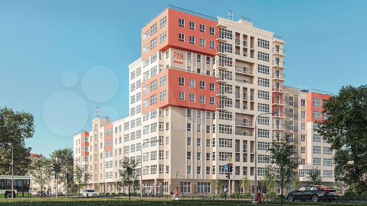 2-к. квартира, 42,9 м², 2/12 эт.