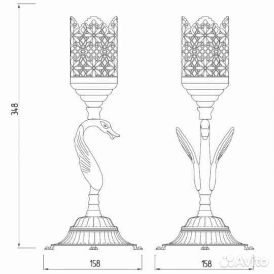 Подсвечник Migliore Luxor 26151 золото