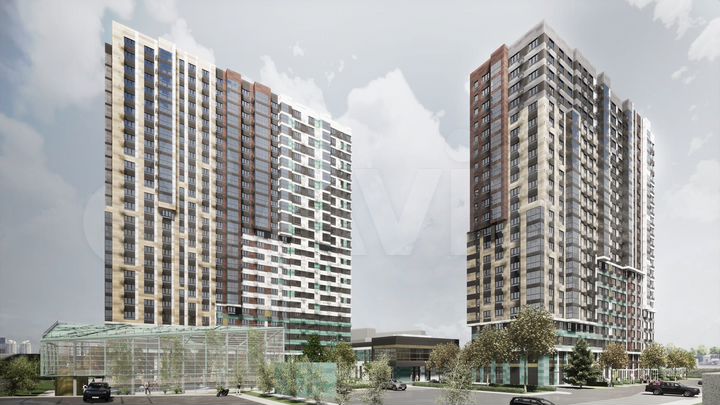 2-к. квартира, 42,9 м², 2/25 эт.