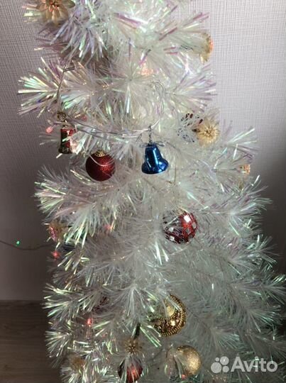 Елка искусственная новогодняя белая 150 см