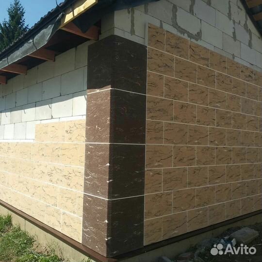 Фасадные термопанели, гибкий камень, гибкий кирпич