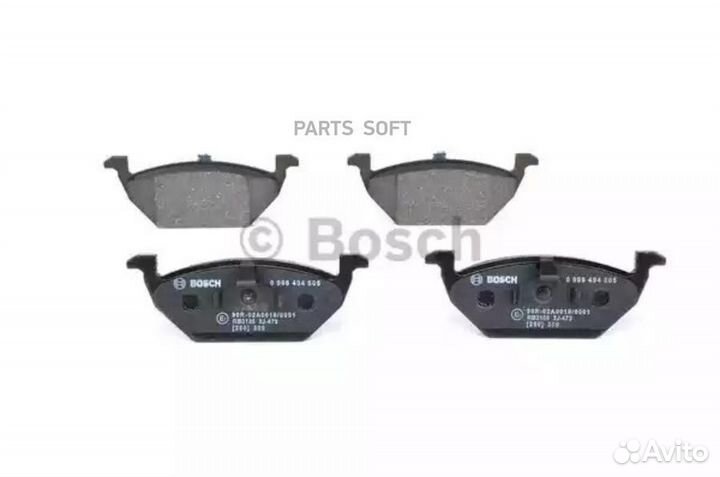 Bosch 0 986 494 505 Колодки тормозные дисковые пер