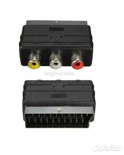 Переходники scart - 3 RCA (тюльпан-гнёзда)