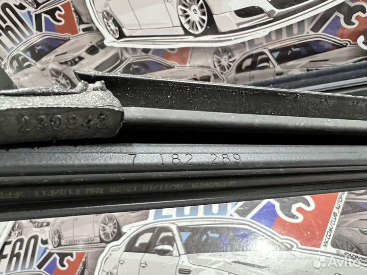 Уплотнение окна двери бархотка BMW F10