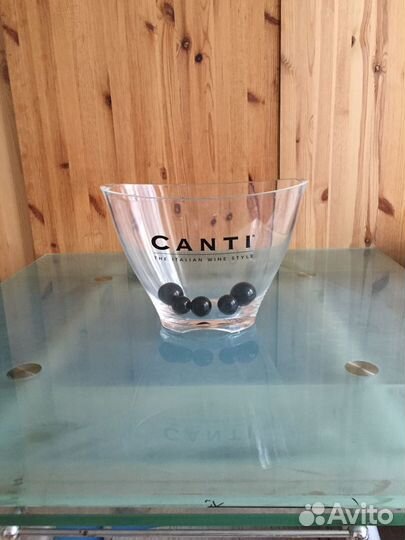 Ваза/Сосуд Кьянти для дизайна или Льда, Икры, Шамп