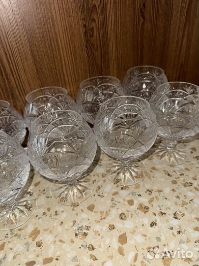 Бокалы Богемия снежинка