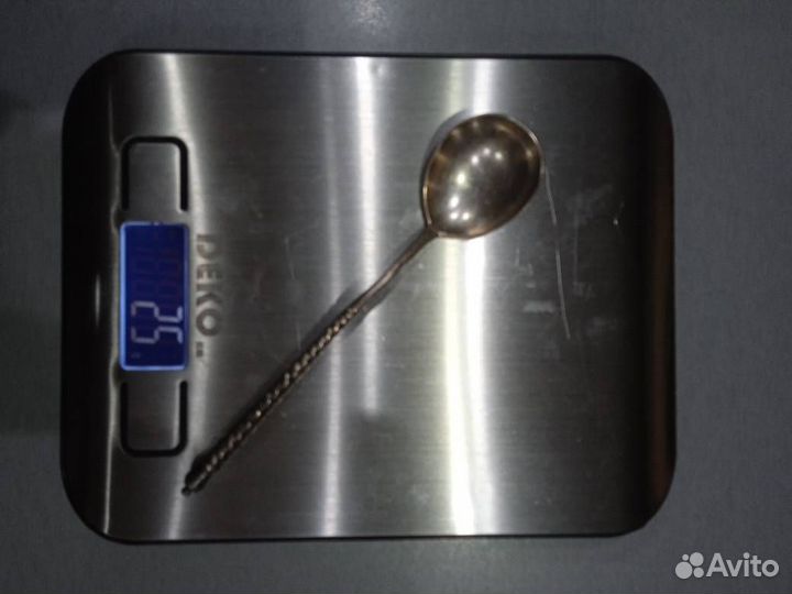 Старинные серебряные десертные ложки