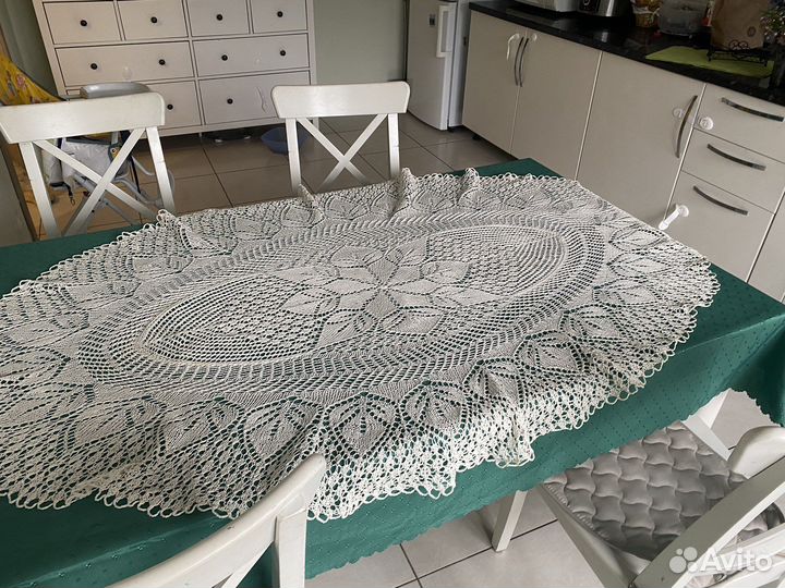 Скатерть вязанная крючком