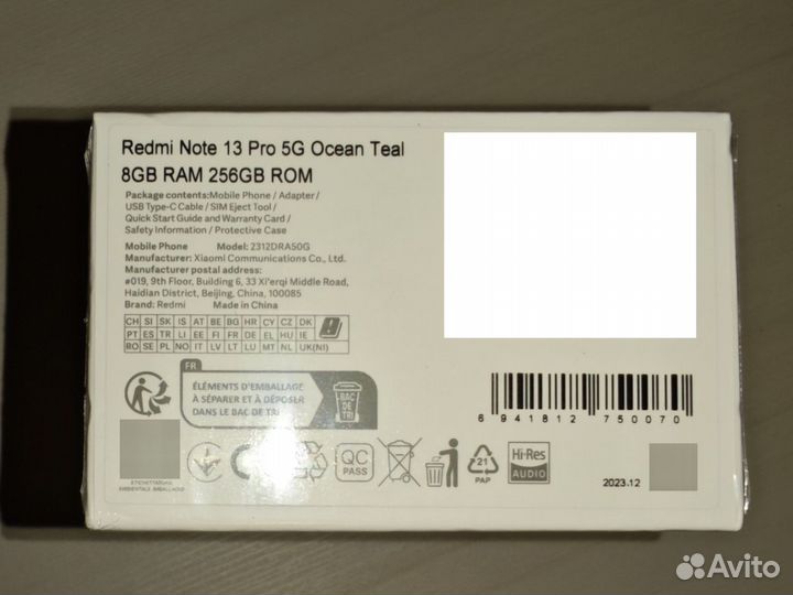 Xiaomi Redmi Note 13 Pro 5G, 8/256 ГБ