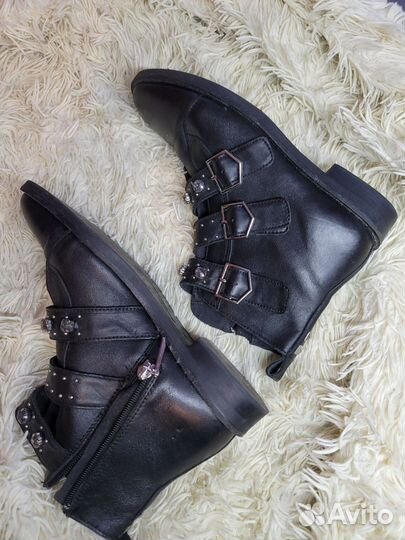 Черные ботинки 38 унисекс