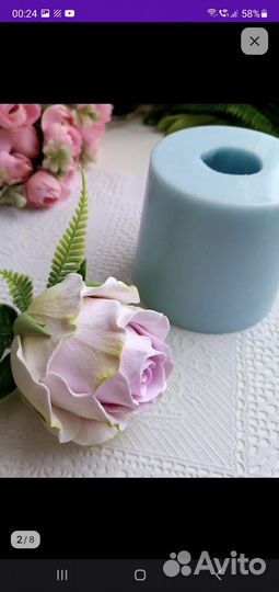 Молд силиконовый- роза