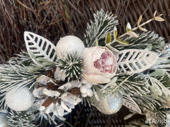 Новогодний венок на дверь