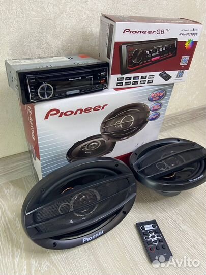 Магнитола + Динамики Овалы Pioneer