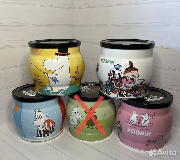 Печенье шоколадное Moomin в жестяной банке