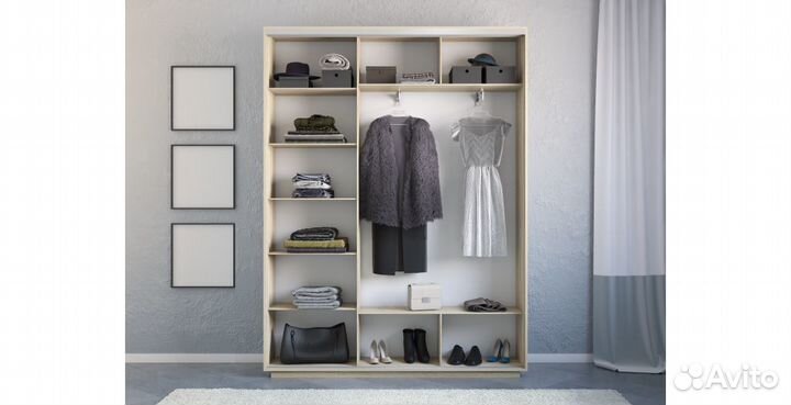 Трехдверный шкаф-купе «Экспресс Медиум»