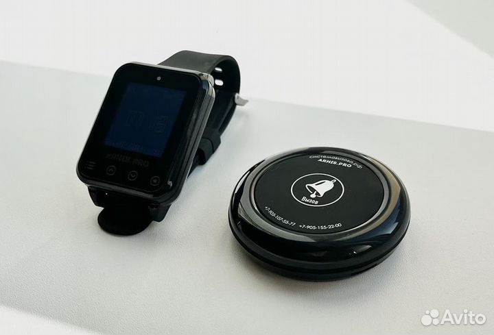 Кнопка вызова персонала/офцицианта Ультра и часы