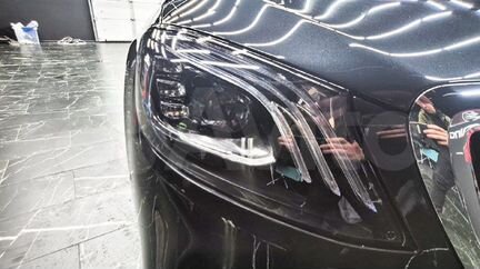 Передние фары рестайлинг Mercedes Benz S-class