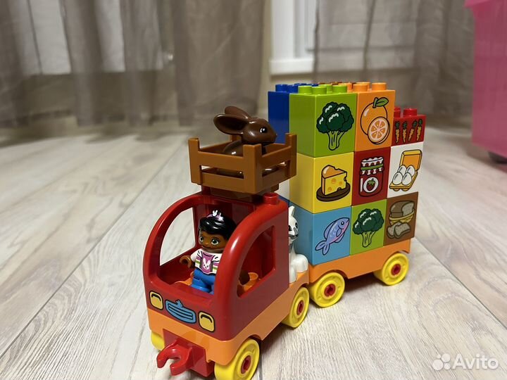 Lego duplo грузовик с прицепом