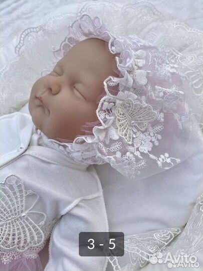 Комплект на выписку для девочки+бант новый