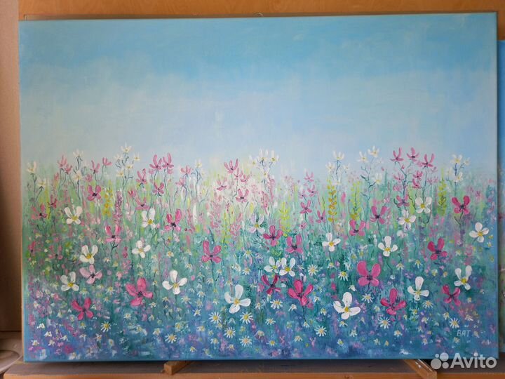 Картина маслом на холсте.Весенняя фантазия