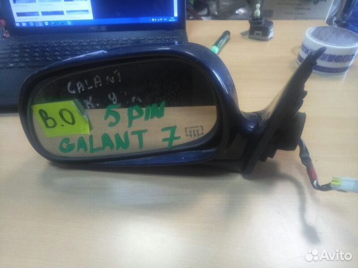 Зеркало левое Mitsubishi Galant 7 93-96