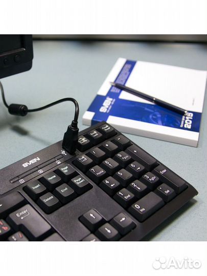 Клавиатура проводная Sven Standard 304 USB+HUB