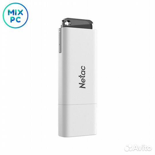 Флеш Диск 128GB Netac U185 White USB 2.0