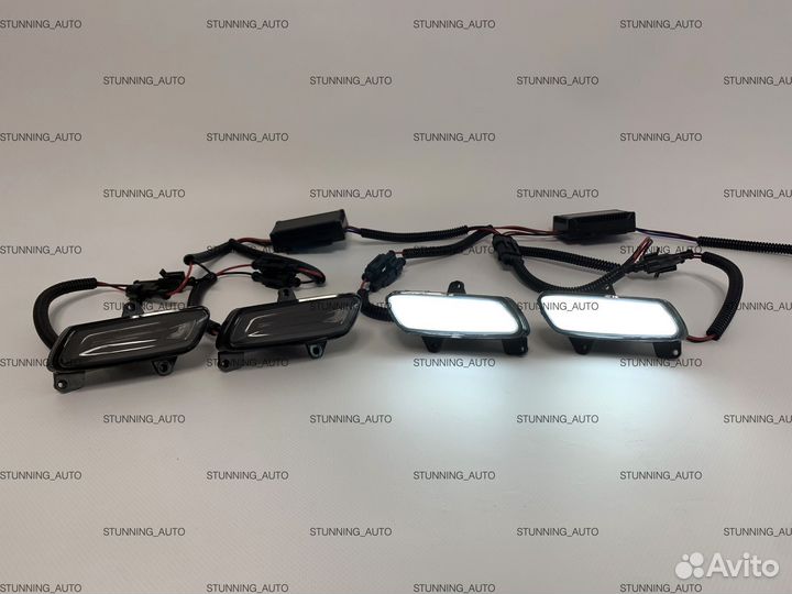 Ходовые огни Land Cruiser 200 в обвес Khann V457