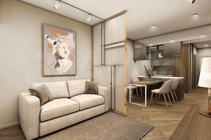 2-к. апартаменты, 39,3 м², 3/7 эт.