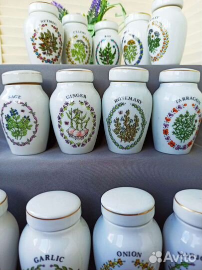 Баночки для специй фарфор Глория Вандербильт 24 шт