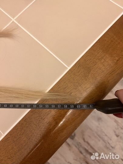 Волосы для наращивания 50 см блонд