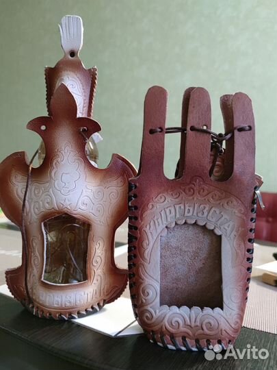 Чехлы2шт) на бутылку (кожа)