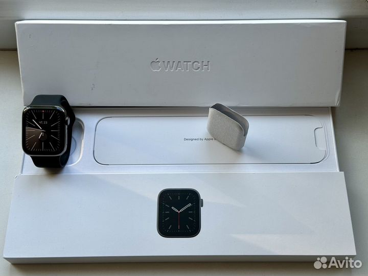 Часы Apple watch 6 44mm stainless steel